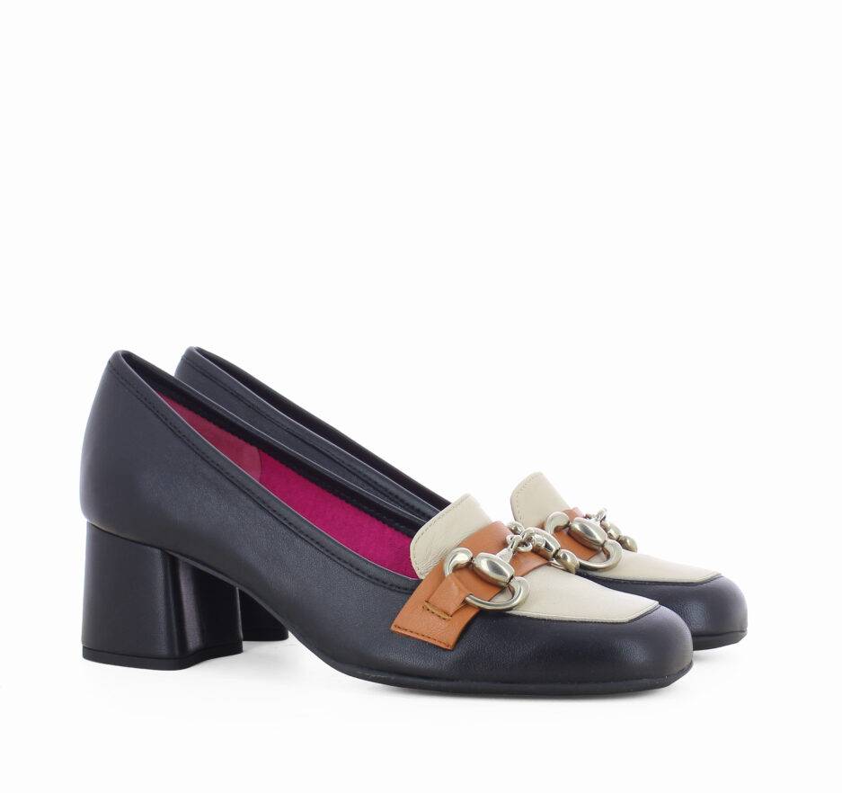 Le Babe MOCASSINI IN NAPPA NERA Vendita