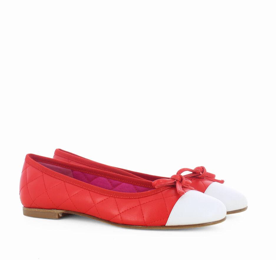 Le Babe BALLERINE IN NAPPA ROSSA Acquista Ora