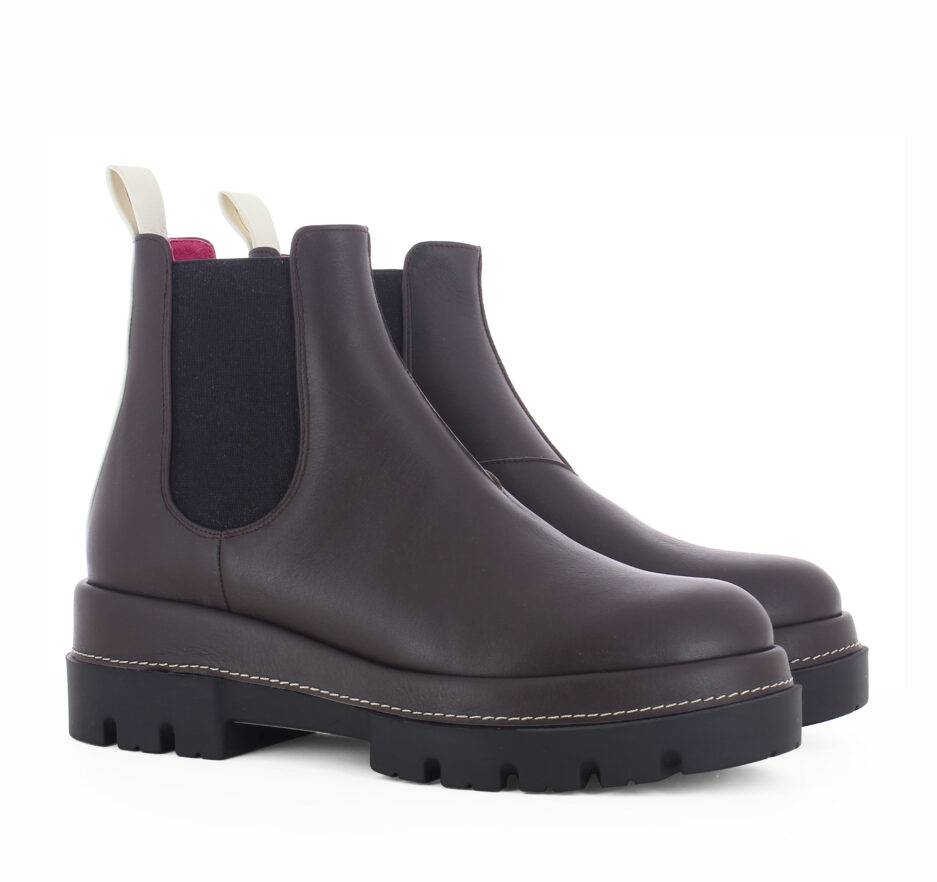 Le Babe BOOTS IN VITELLO TESTA DI MORO Vendita Calda