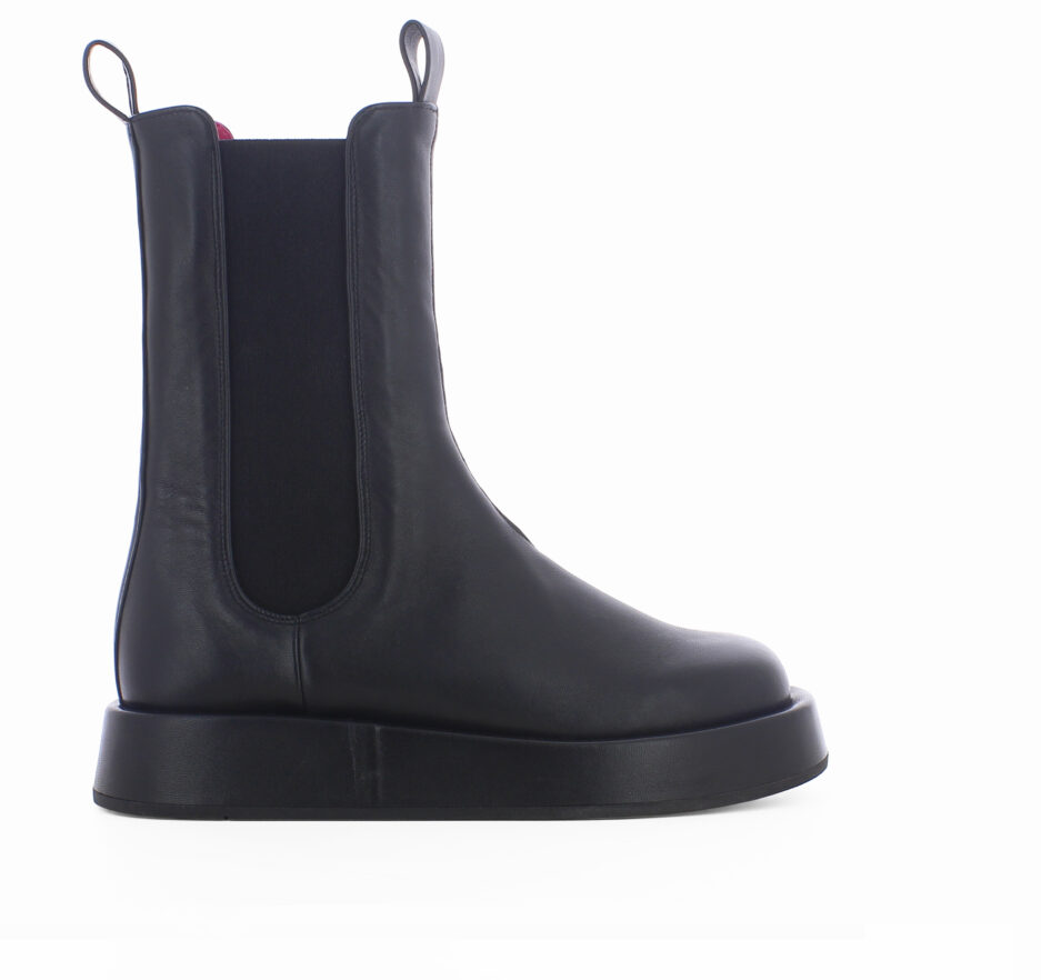 Le Babe BOOTS IN NAPPA NERA Nuova