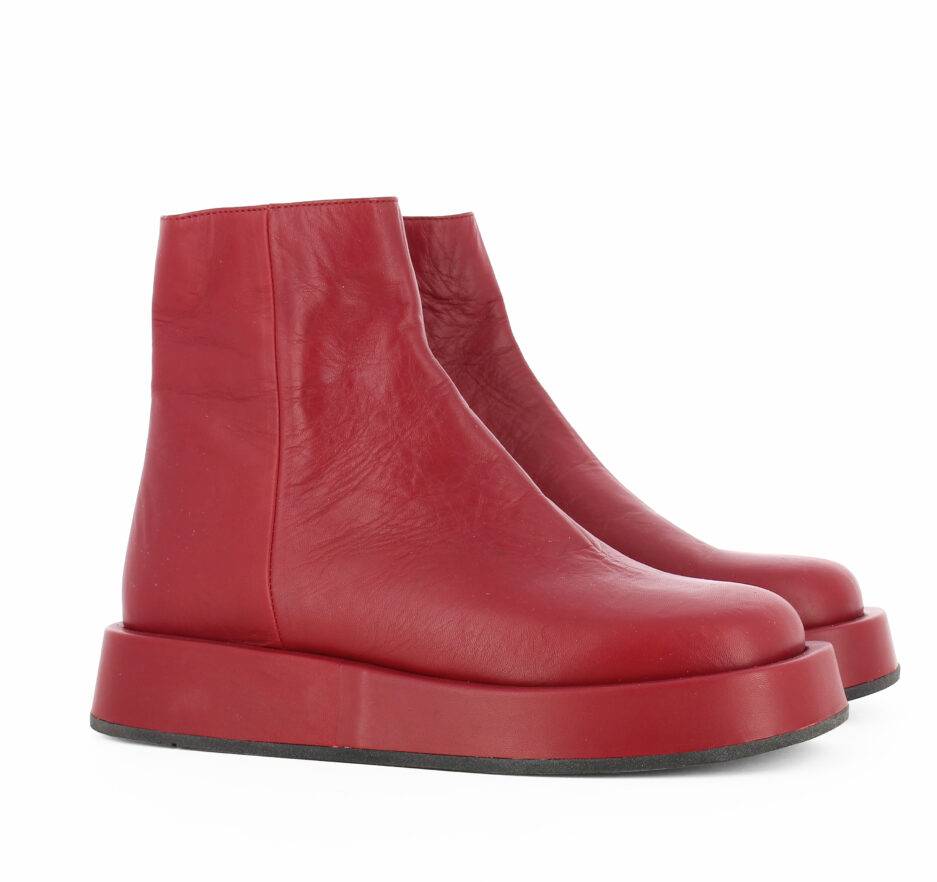 Le Babe BOOTS IN NAPPA RED Italy