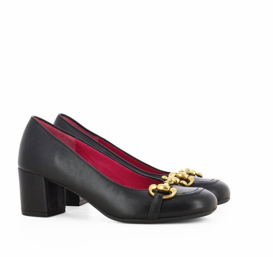 Le Babe DECOLLETE’ IN NAPPA NERA In Linea