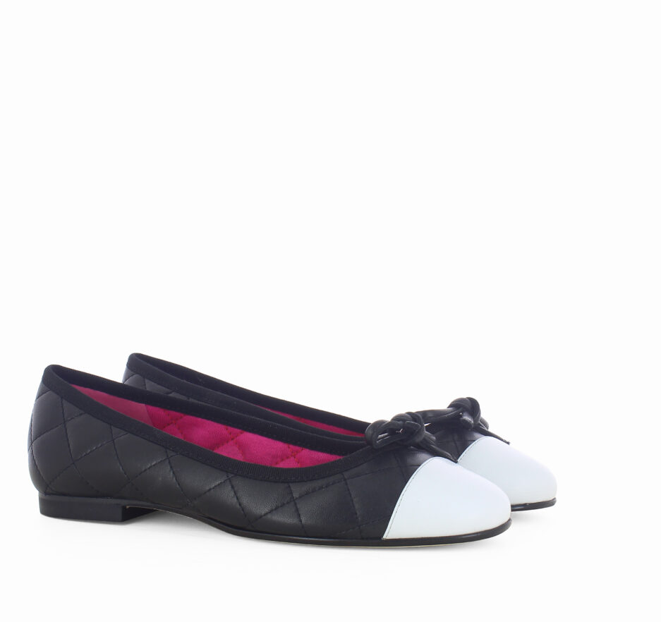 Le Babe BALLERINE IN NAPPA NERA Qualità