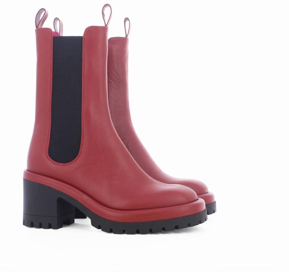 Le Babe TRONCHETTI IN VITELLO CHERRY Saldi
