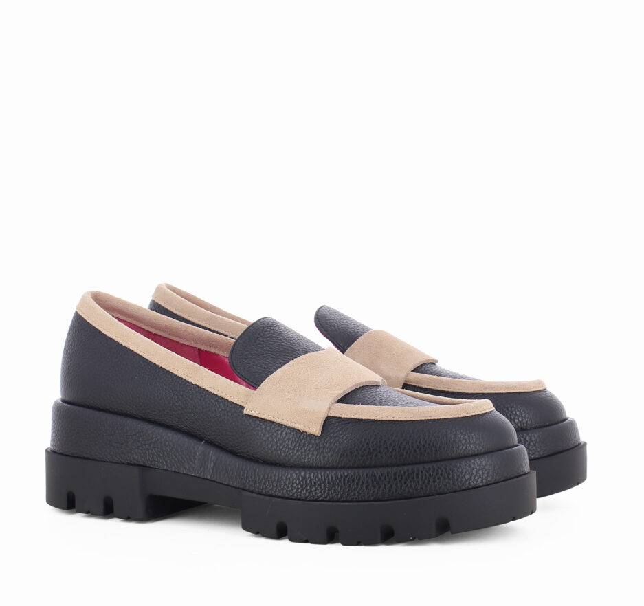 Le Babe MOCASSINI IN DOLLARINO NERO Vendite Flash