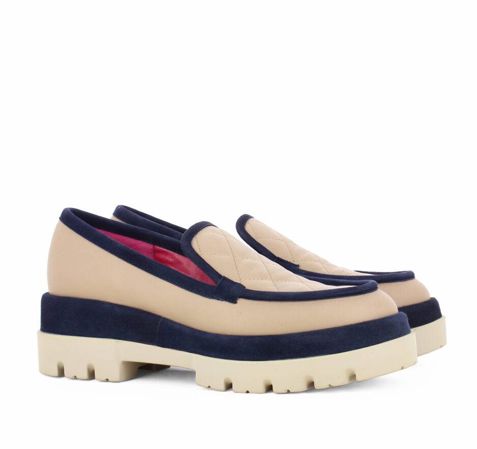 Le Babe MOCASSINI IN VITELLO SAND Moda