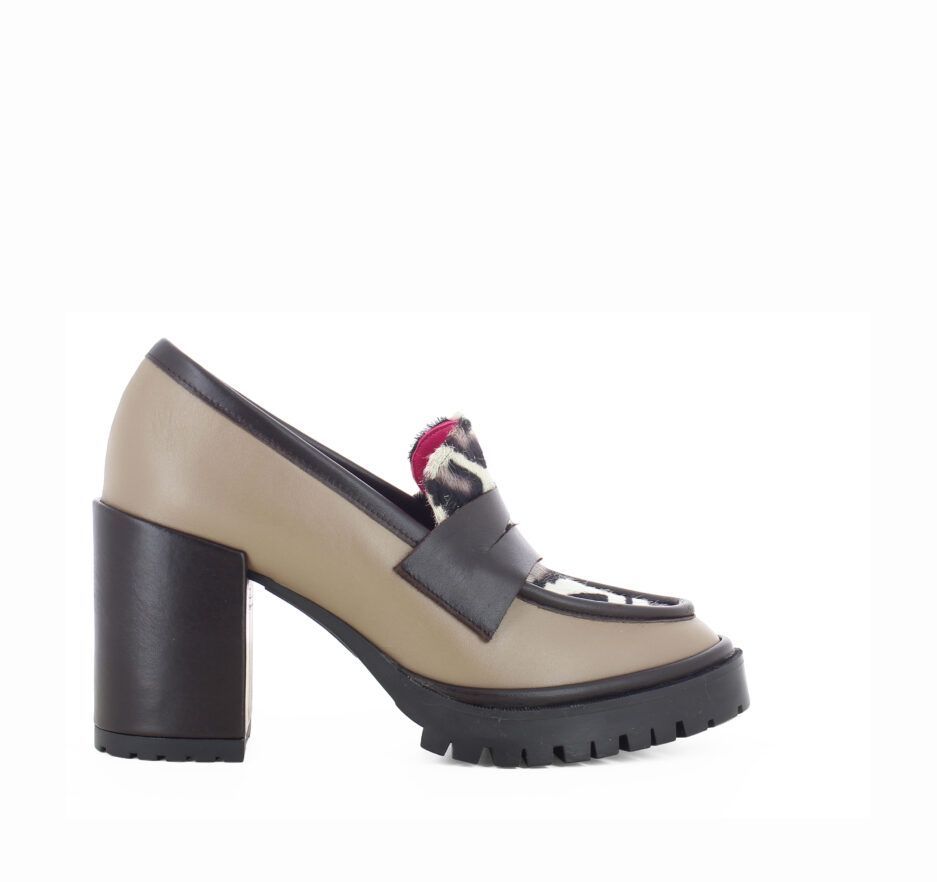 Le Babe MOCASSINI IN VITELLO TORTORA Online