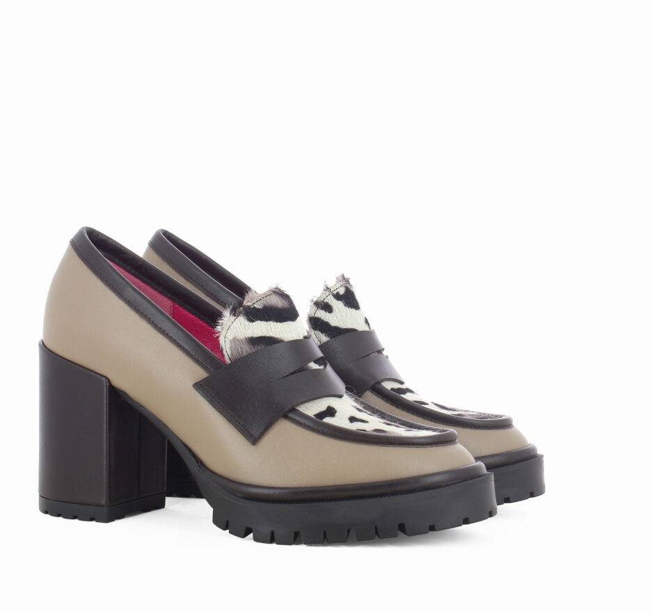 Le Babe MOCASSINI IN VITELLO TORTORA Online