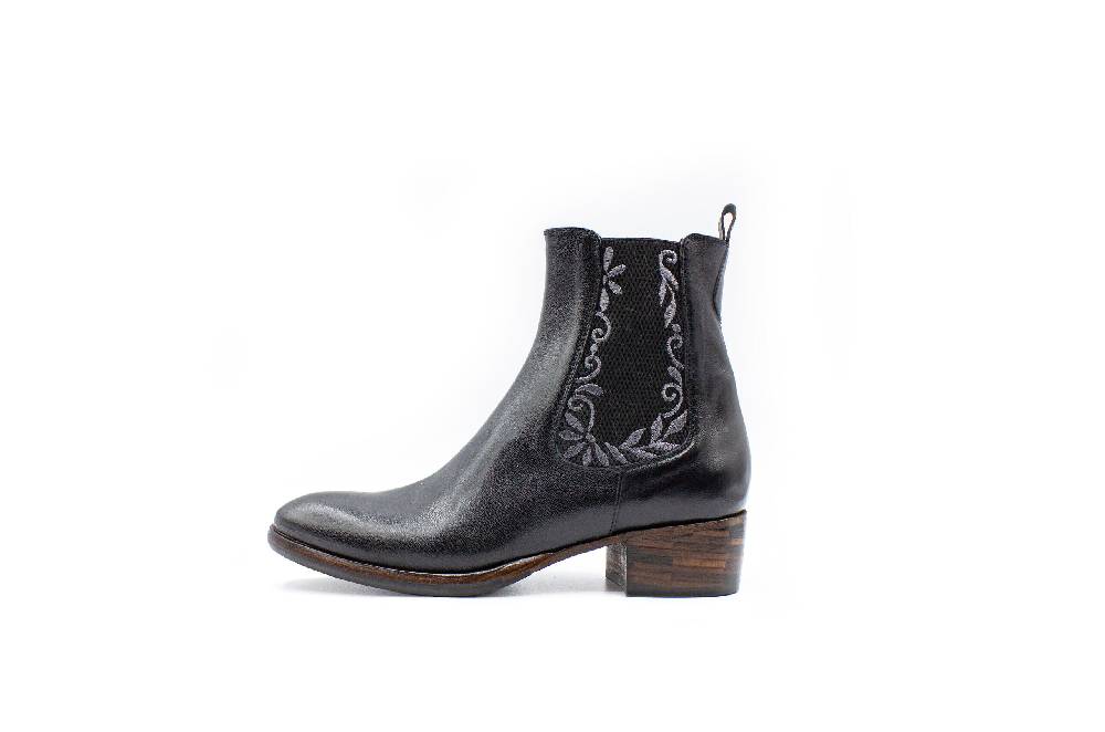 King Tartufoli EMBROIDERED ANKLE BOOT Saldi Di Fabbrica