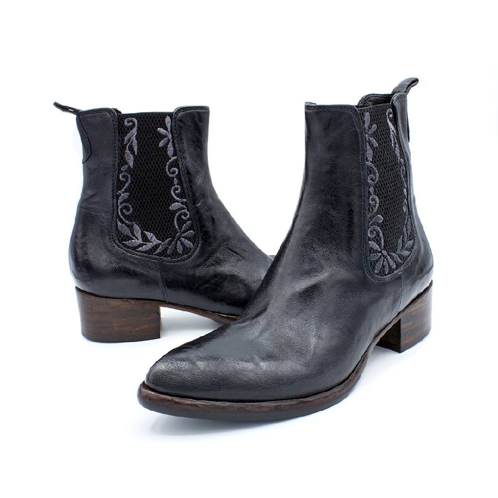 King Tartufoli EMBROIDERED ANKLE BOOT Saldi Di Fabbrica