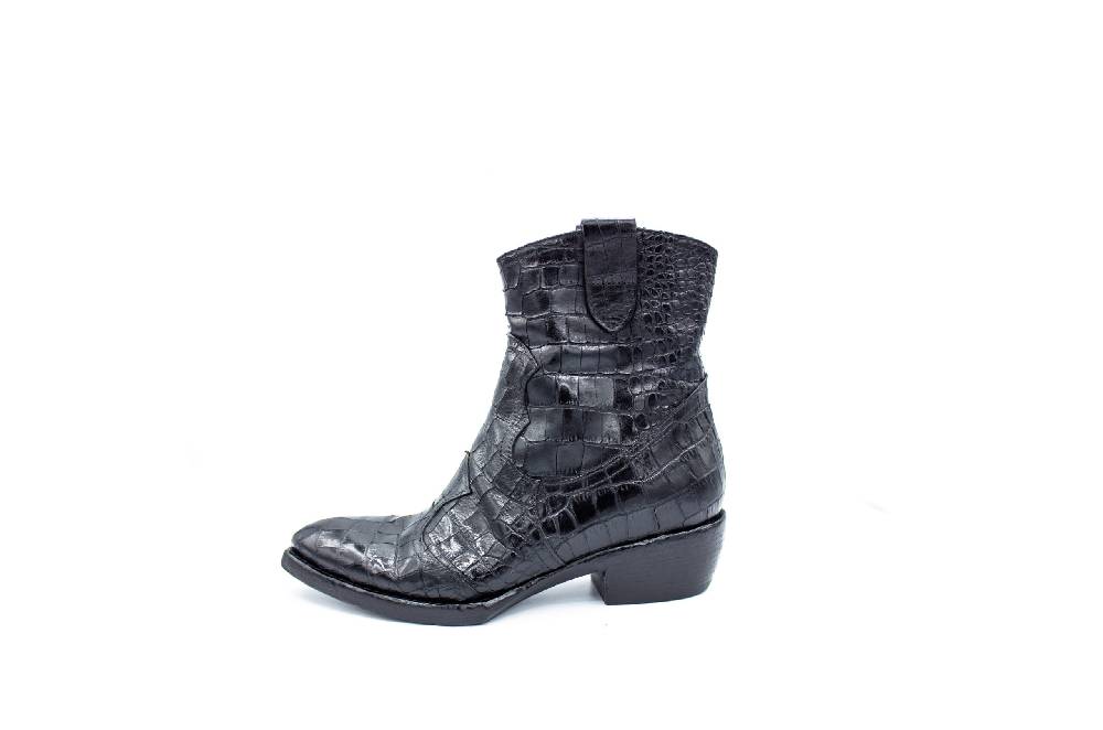 King Tartufoli COCCO ANKLE BOOT BLK Fornitura limitata