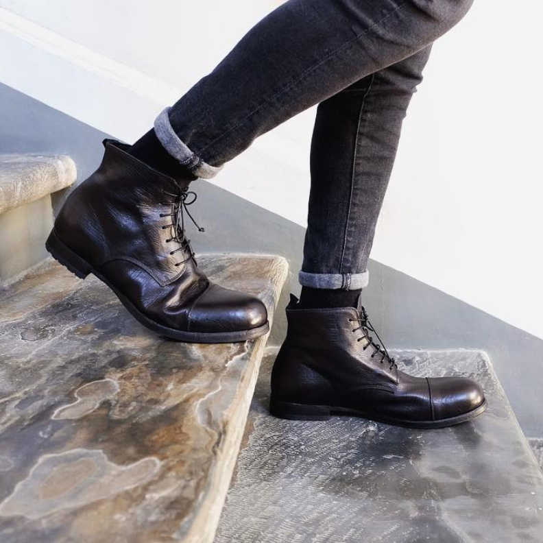 King Tartufoli BLACK MAN ANKLE BOOT Offerta natalizia