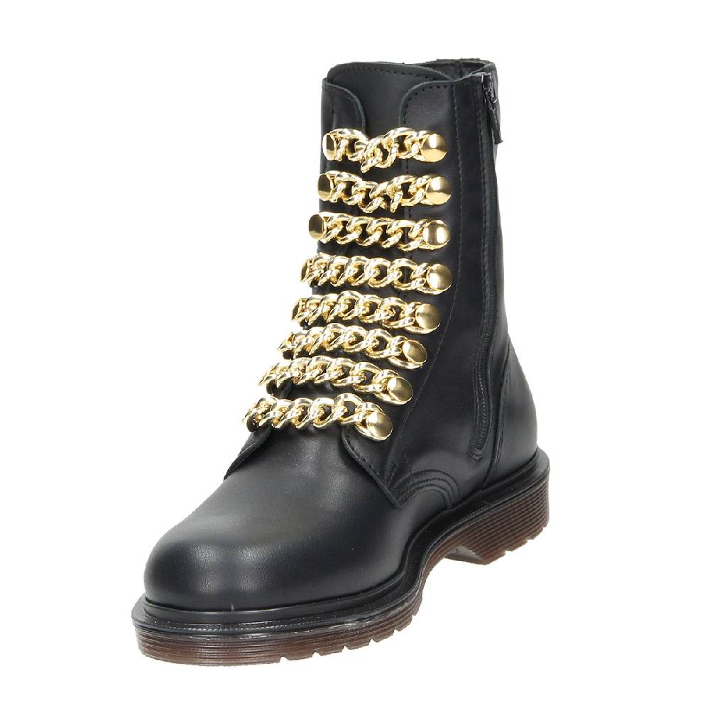 Le Dangerouge Amelie Black Leather Gold Vendite Flash