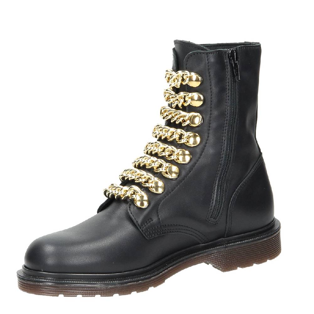 Le Dangerouge Amelie Black Leather Gold Vendite Flash