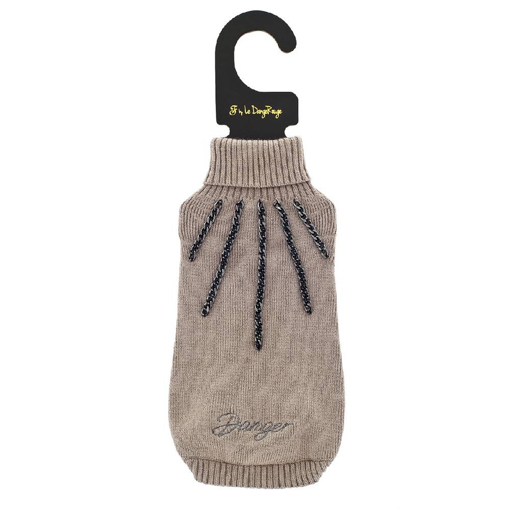 Le Dangerouge Danger sweater beige Promozione Limitata