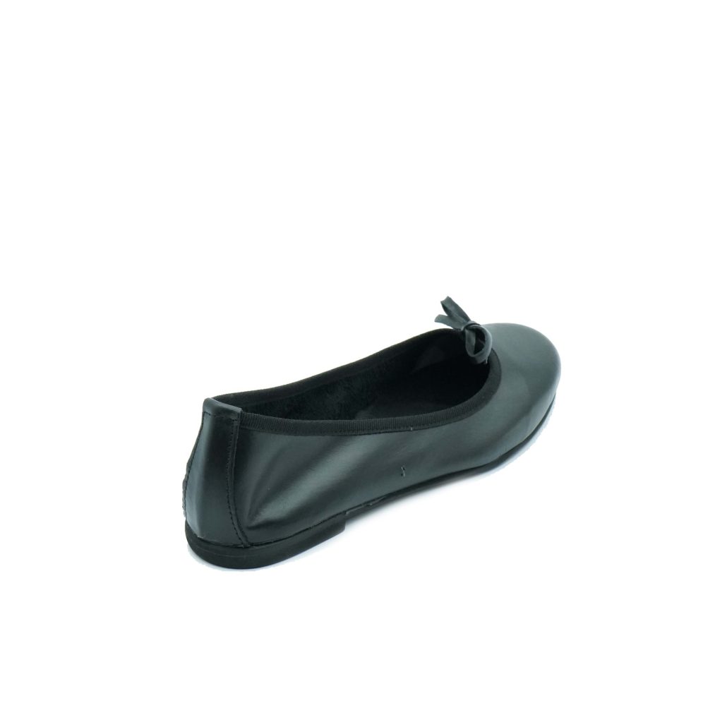 Lea Gu ballerina in nappa, fiocco frontale, tacco 10mm Nuovo