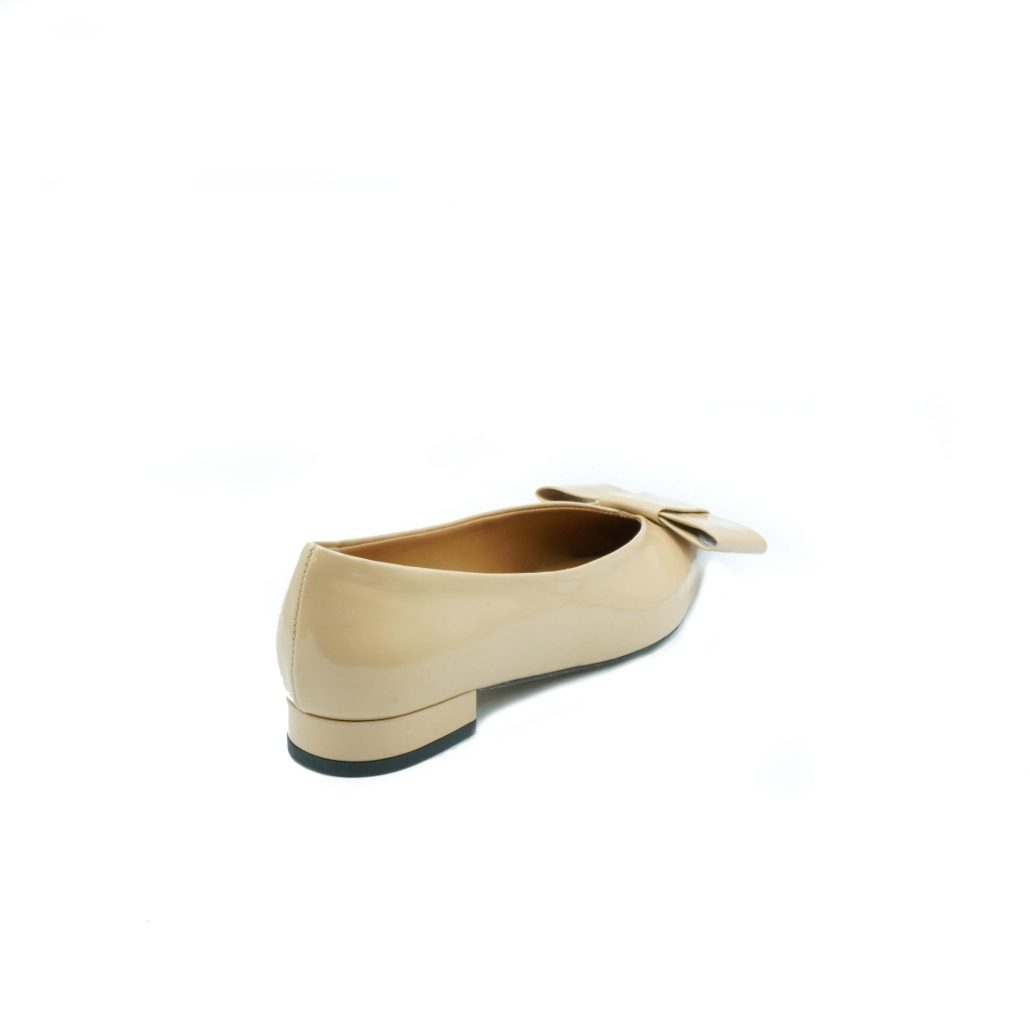 Lea Gu ballerina in vernice, fiocco frontale, tacco 10mm Promozione