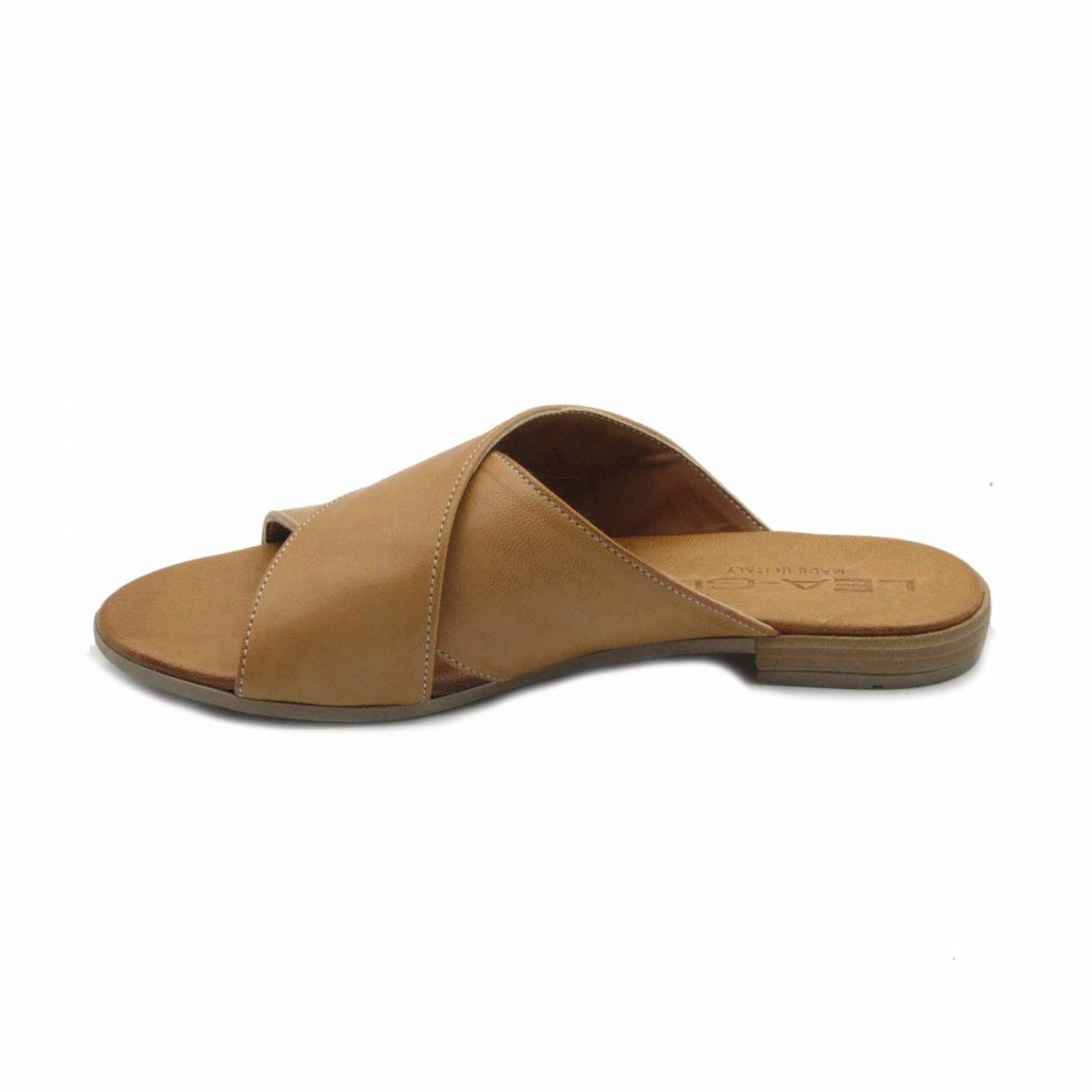 Lea Gu ciabattina in nappa, incrocio frontale, tacco 15 mm Sconto