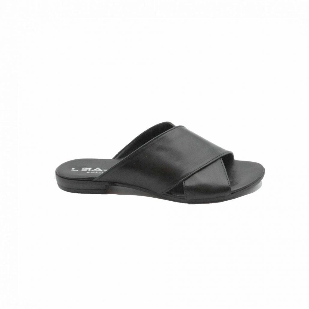 Lea Gu ciabattina in nappa, incrocio frontale, tacco 15 mm Sconto