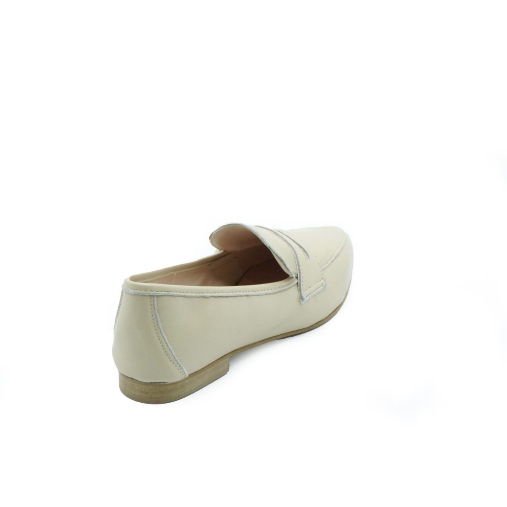 Lea Gu mocassino in nappa, bocca di leone frontale, tacco 10mm Saldi