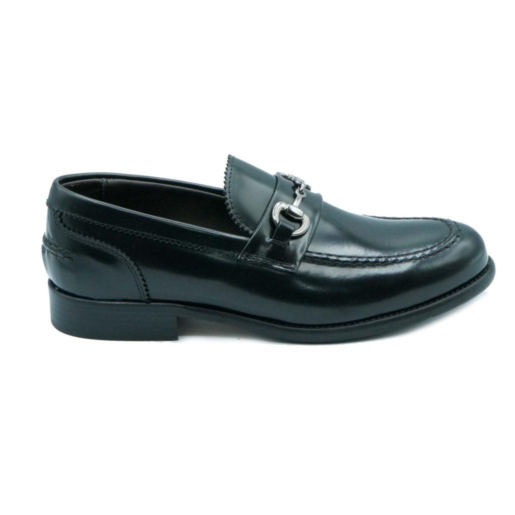Lea Gu mocassino in vitello abrasivato, accessorio frontale, tacco 25mm Hotsell