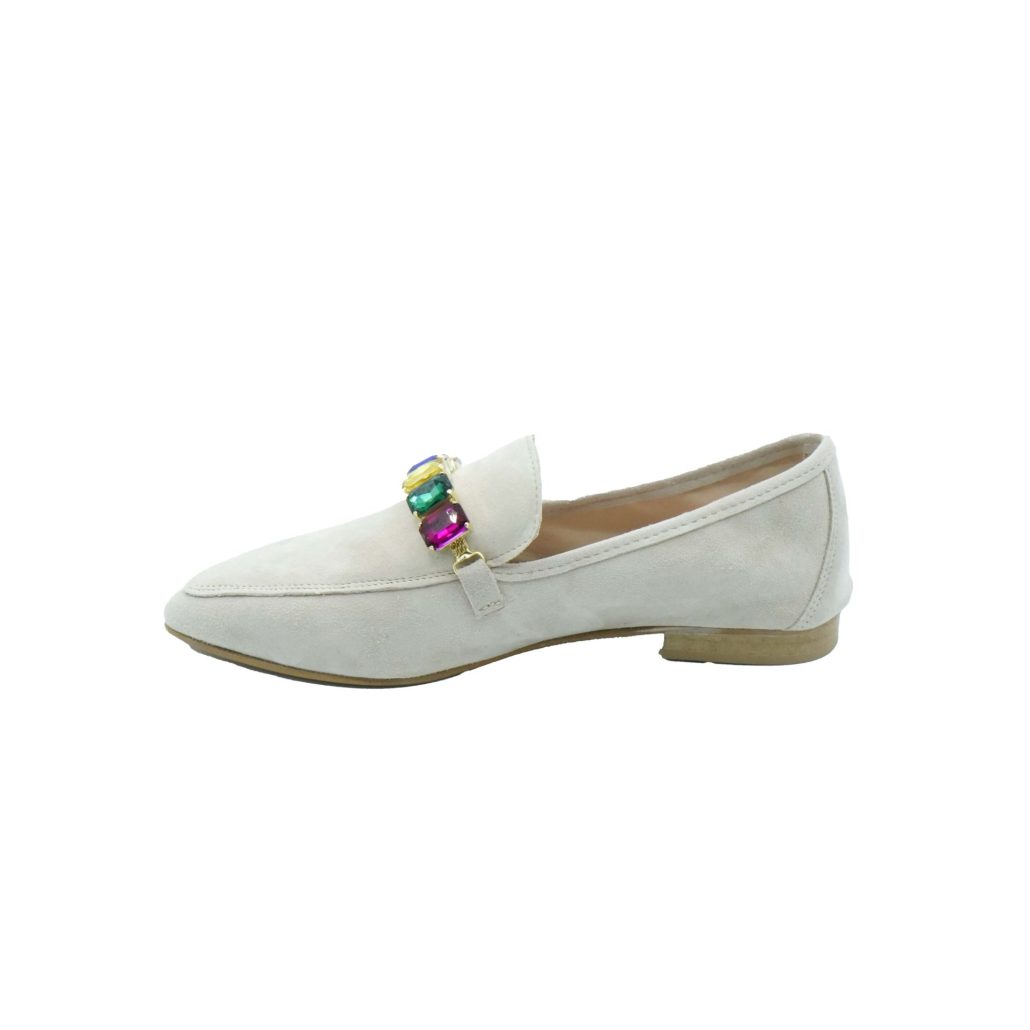 Lea Gu mocassino in camoscio, accessorio frontale, tacco 10mm Hotsell