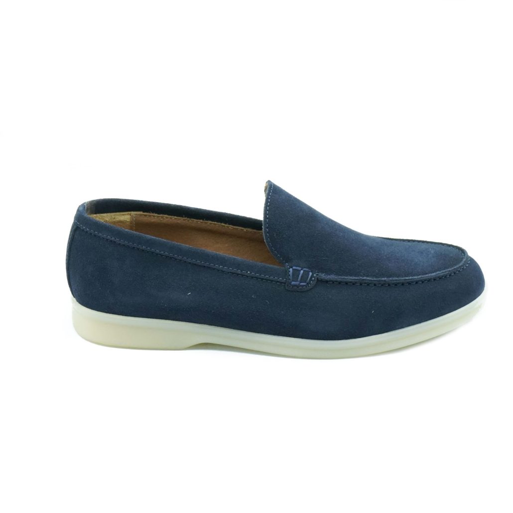 Lea Gu mocassino in camoscio, fondo gomma 20mm Hotsell