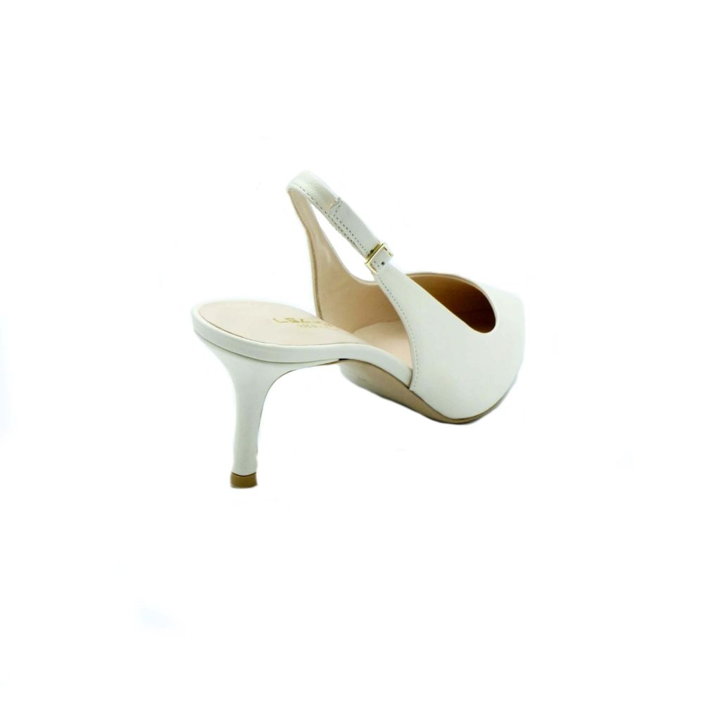 Lea Gu slingback in nappa, tacco 65mm Nuova