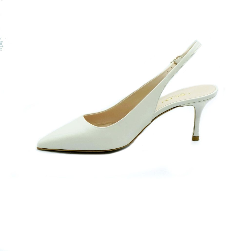 Lea Gu slingback in nappa, tacco 65mm Nuova