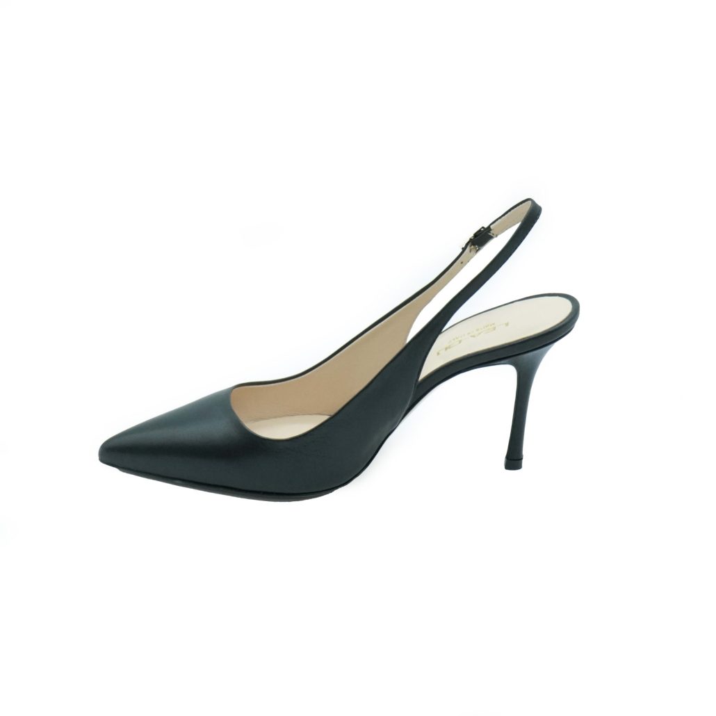 Lea Gu slingback in nappa, tacco 85mm Moda