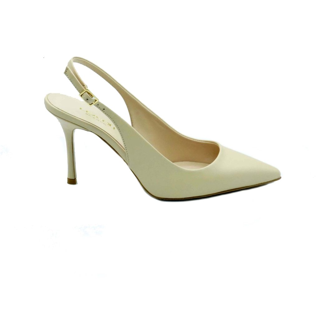 Lea Gu slingback in nappa, tacco 85mm Moda