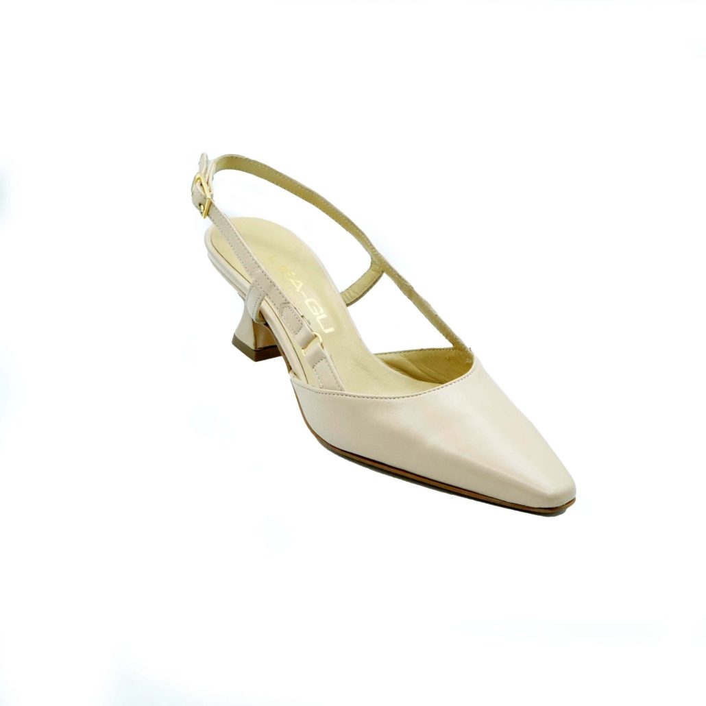 Lea Gu slingback in nappa,tacco 50mm 2025