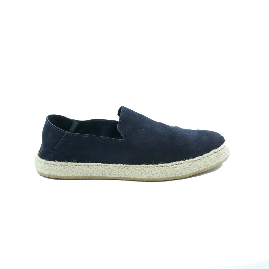 Lea Gu slip-on uomo in camoscio, fondo corda e gomma 20mm In Linea