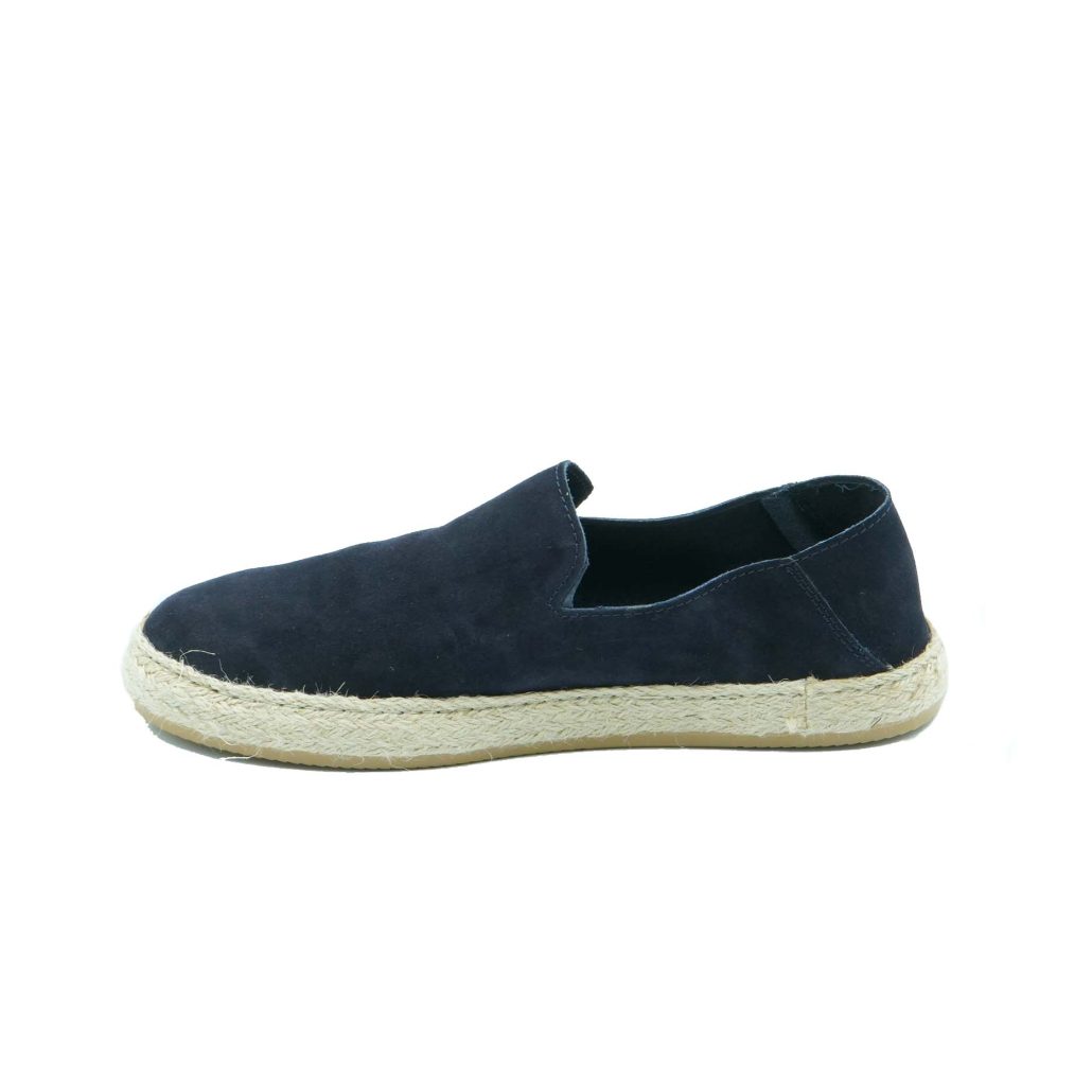 Lea Gu slip-on uomo in camoscio, fondo corda e gomma 20mm In Linea