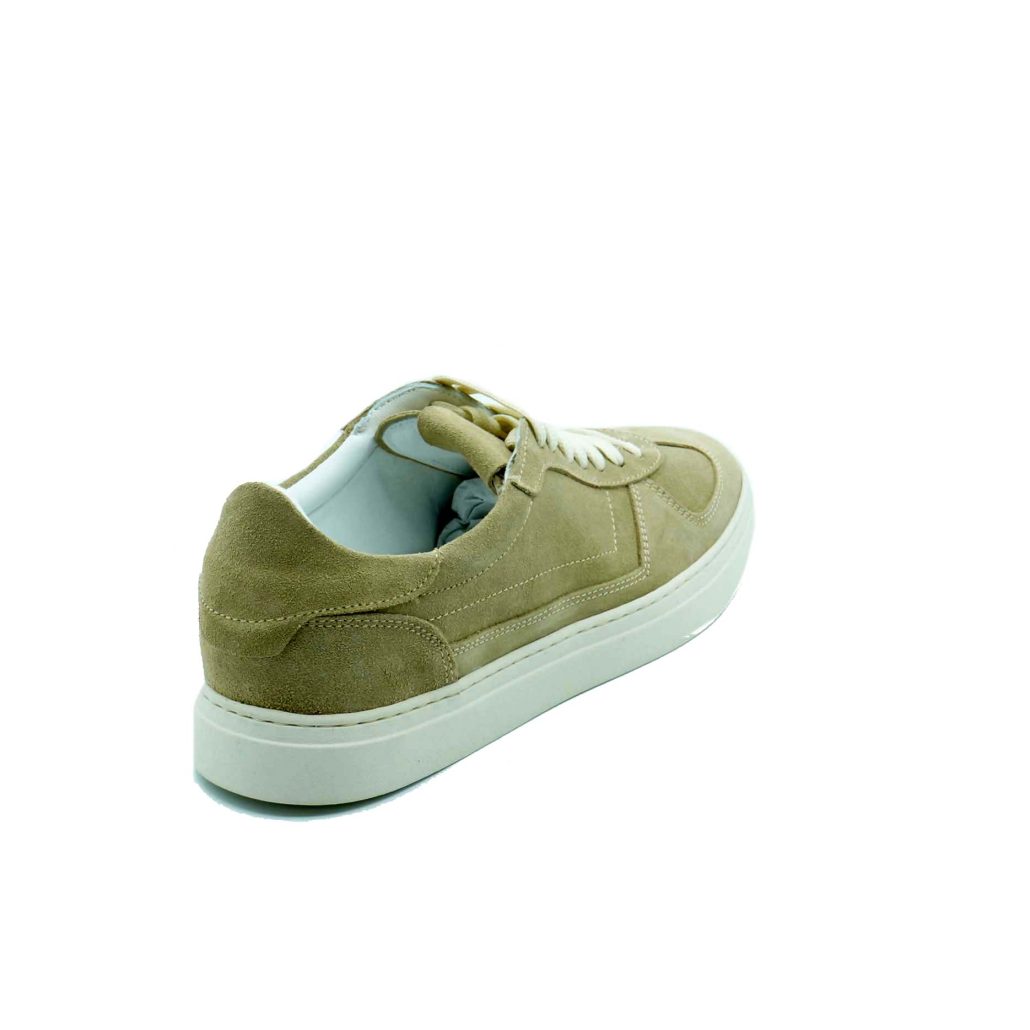 Lea Gu sneakers in camoscio, allacciatura frontale, fondo 30mm Nuovo