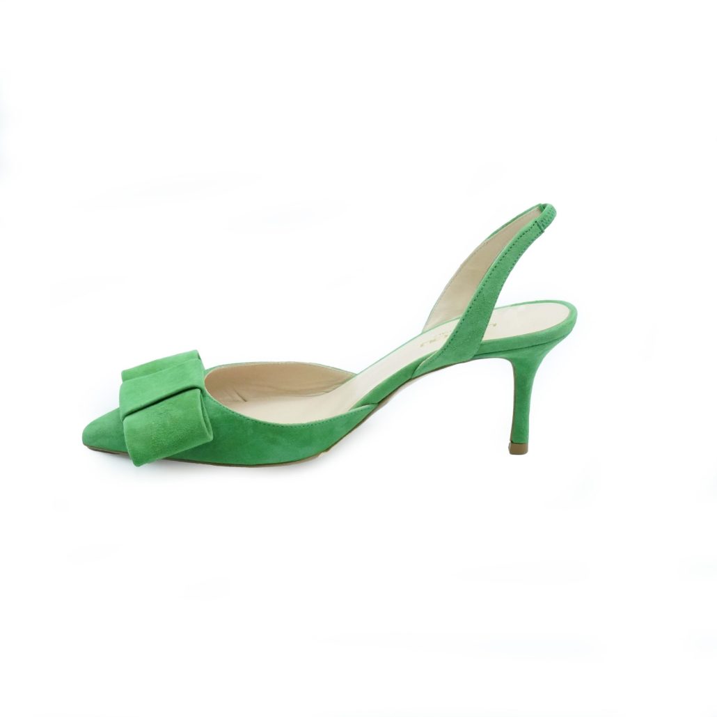 Lea Gu slingback in camoscio, fiocco frontale, tacco 65mm Convenienza