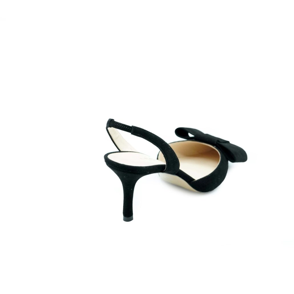 Lea Gu slingback in camoscio, fiocco frontale, tacco 65mm Convenienza