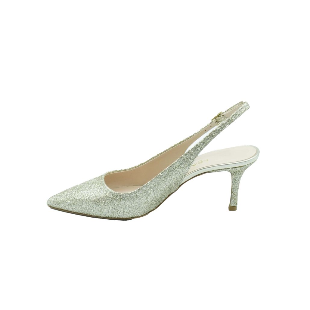 Lea Gu slingback in nappa glitter, tacco 65mm Offerta