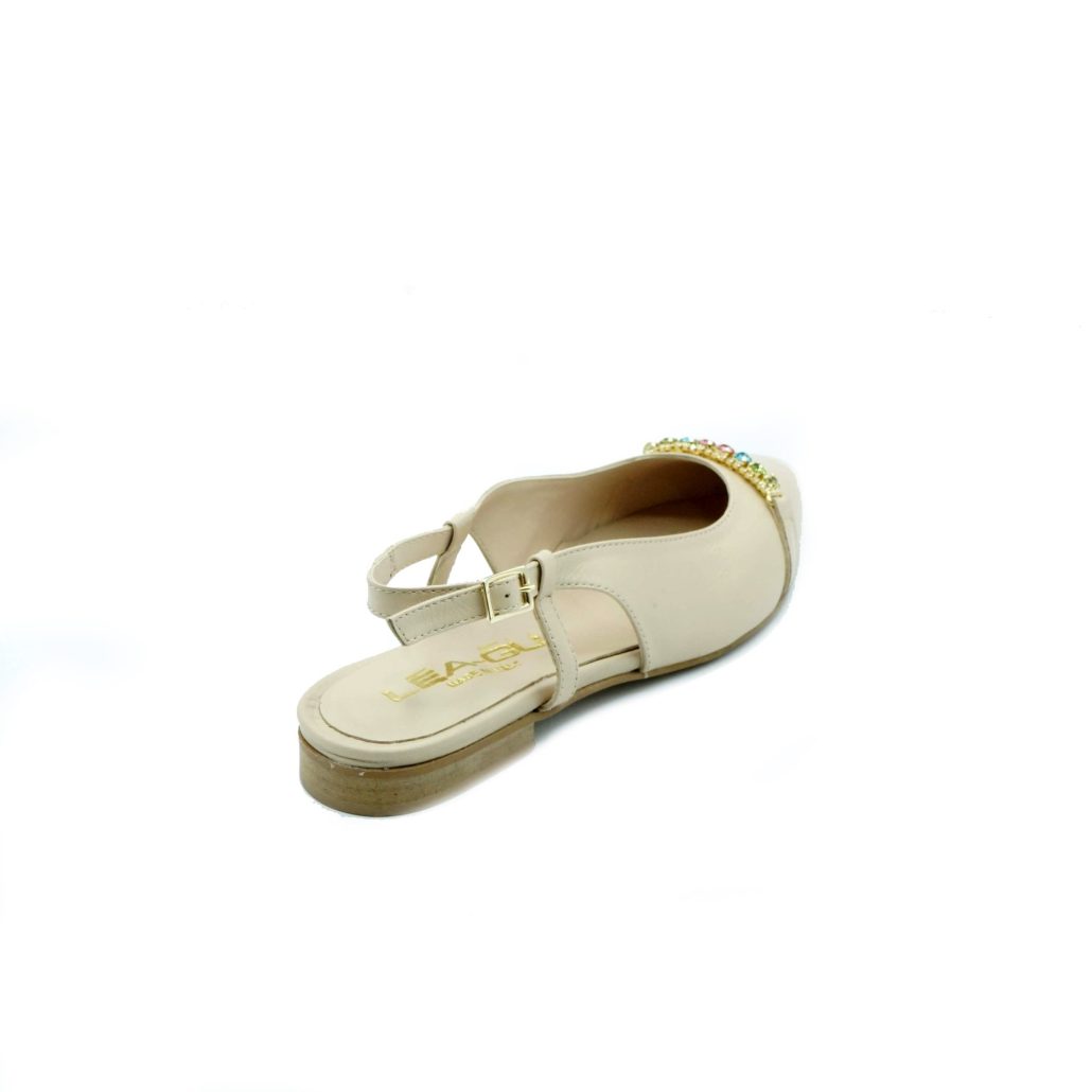 Lea Gu slingback in nappa, accessorio frontale, tacco 10mm Hotsell
