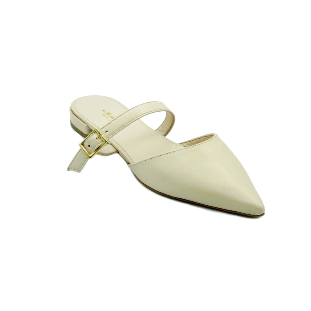 Lea Gu slingback in nappa, cinturino frontale, tacco 10mm Vendita Economica