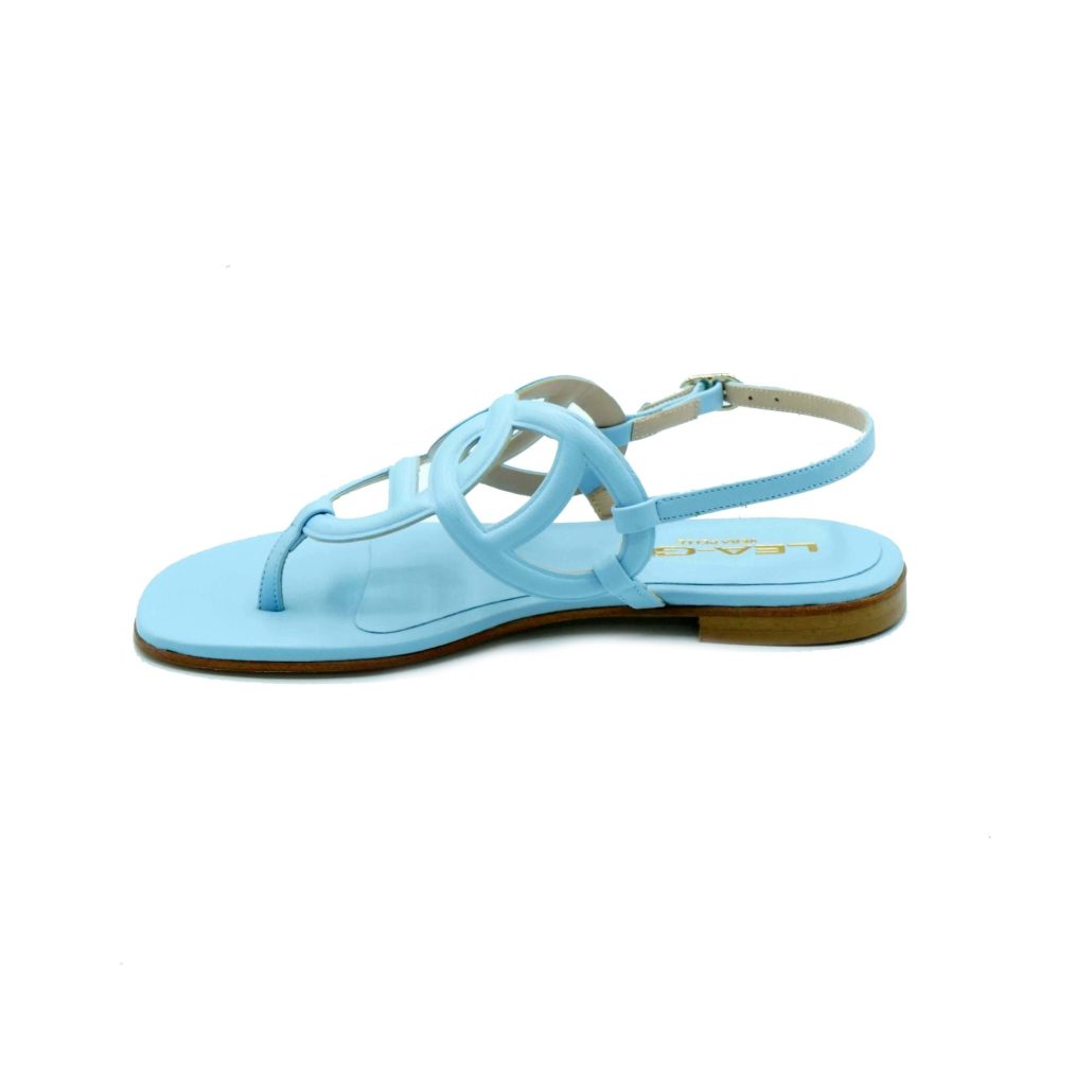 Lea Gu sandalo in nappa, cinturino posteriore, tacco 10mm Promozione