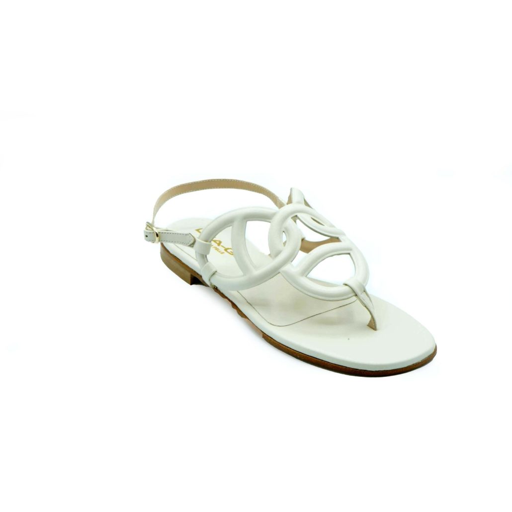 Lea Gu sandalo in nappa, cinturino posteriore, tacco 10mm Promozione