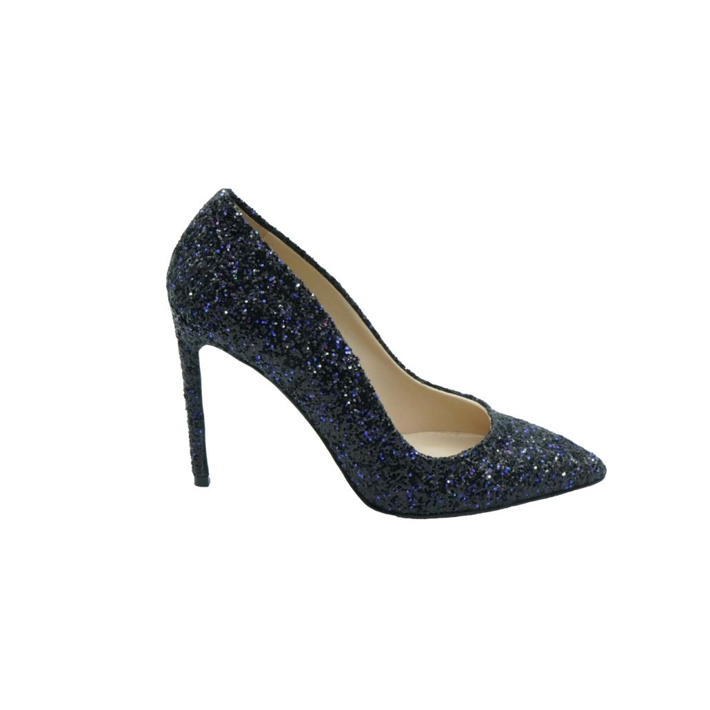 Lea Gu scarpa con tacco in nappa glitter, tacco 100mm Fino Al -60%