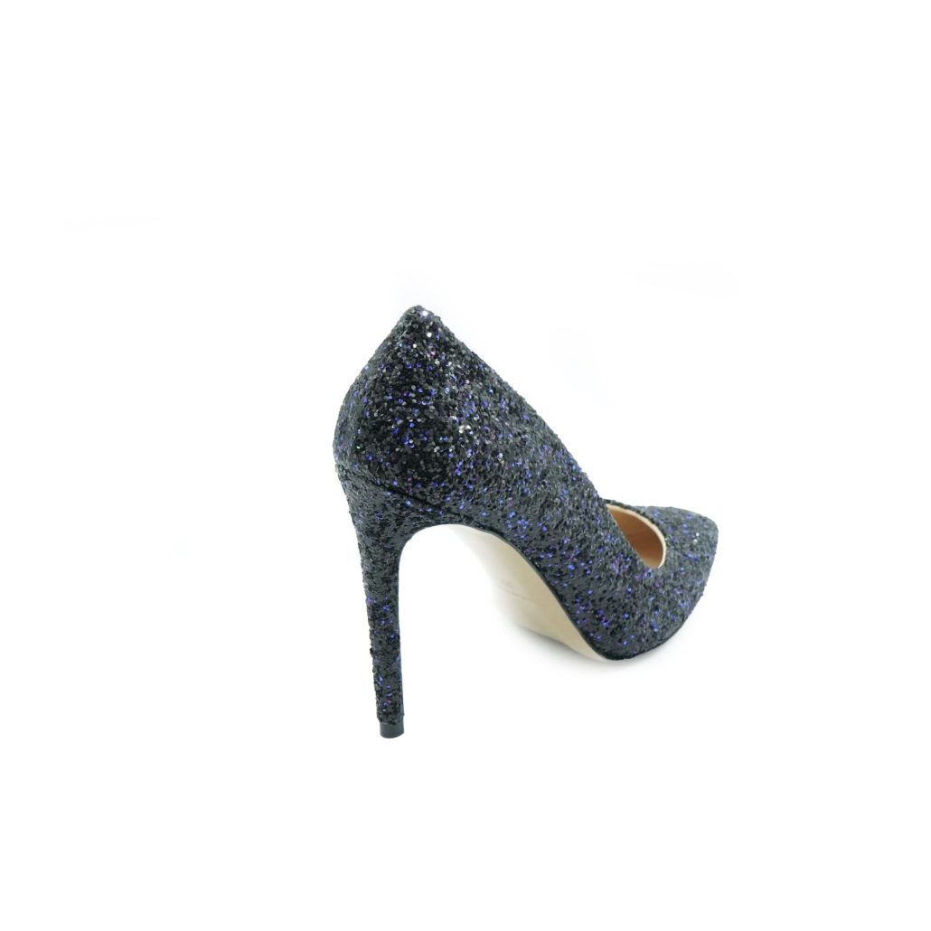 Lea Gu scarpa con tacco in nappa glitter, tacco 100mm Fino Al -60%