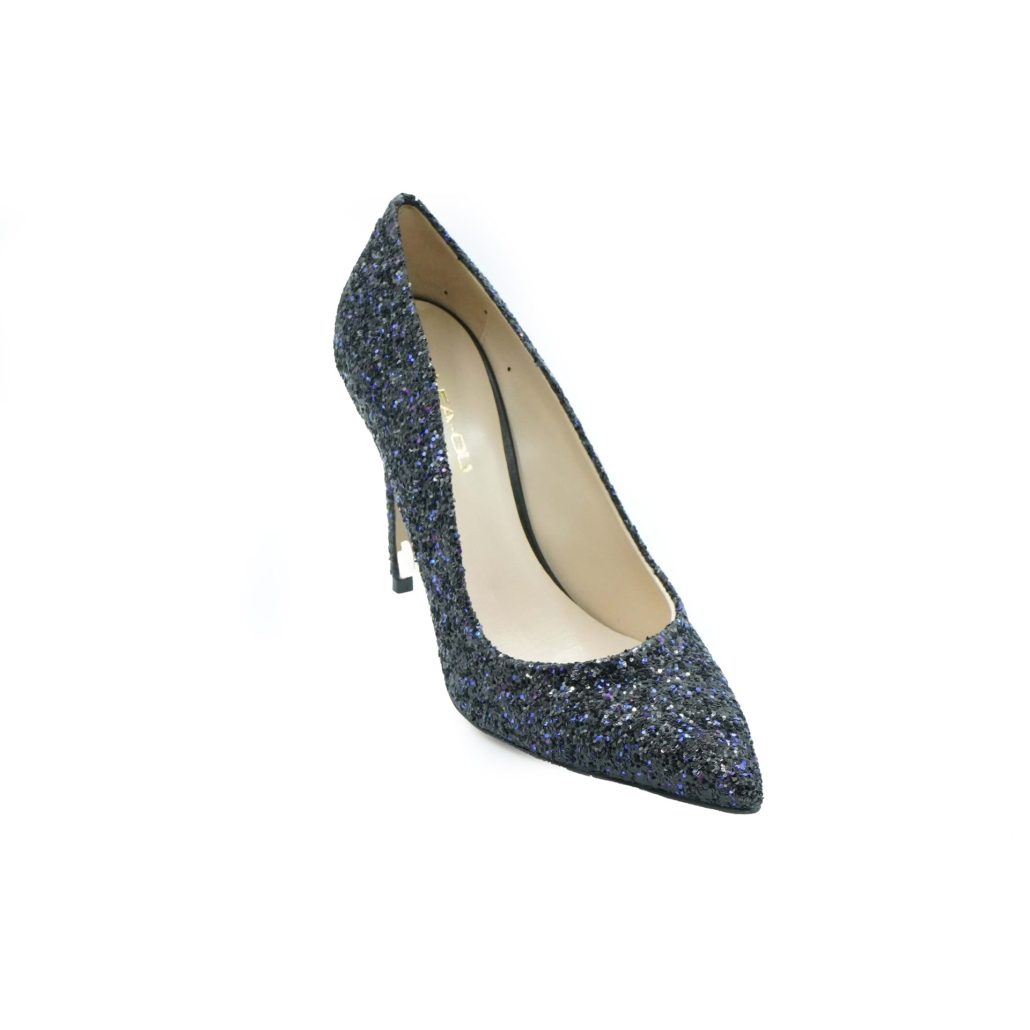 Lea Gu scarpa con tacco in nappa glitter, tacco 100mm Fino Al -60%