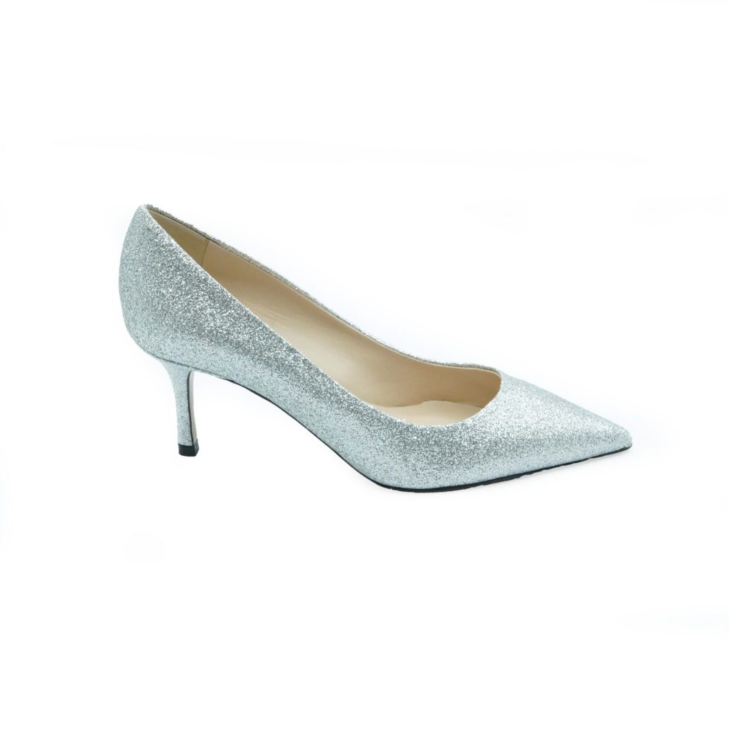 Lea Gu scarpa con tacco in nappa glitter, tacco 65mm Shopping Online