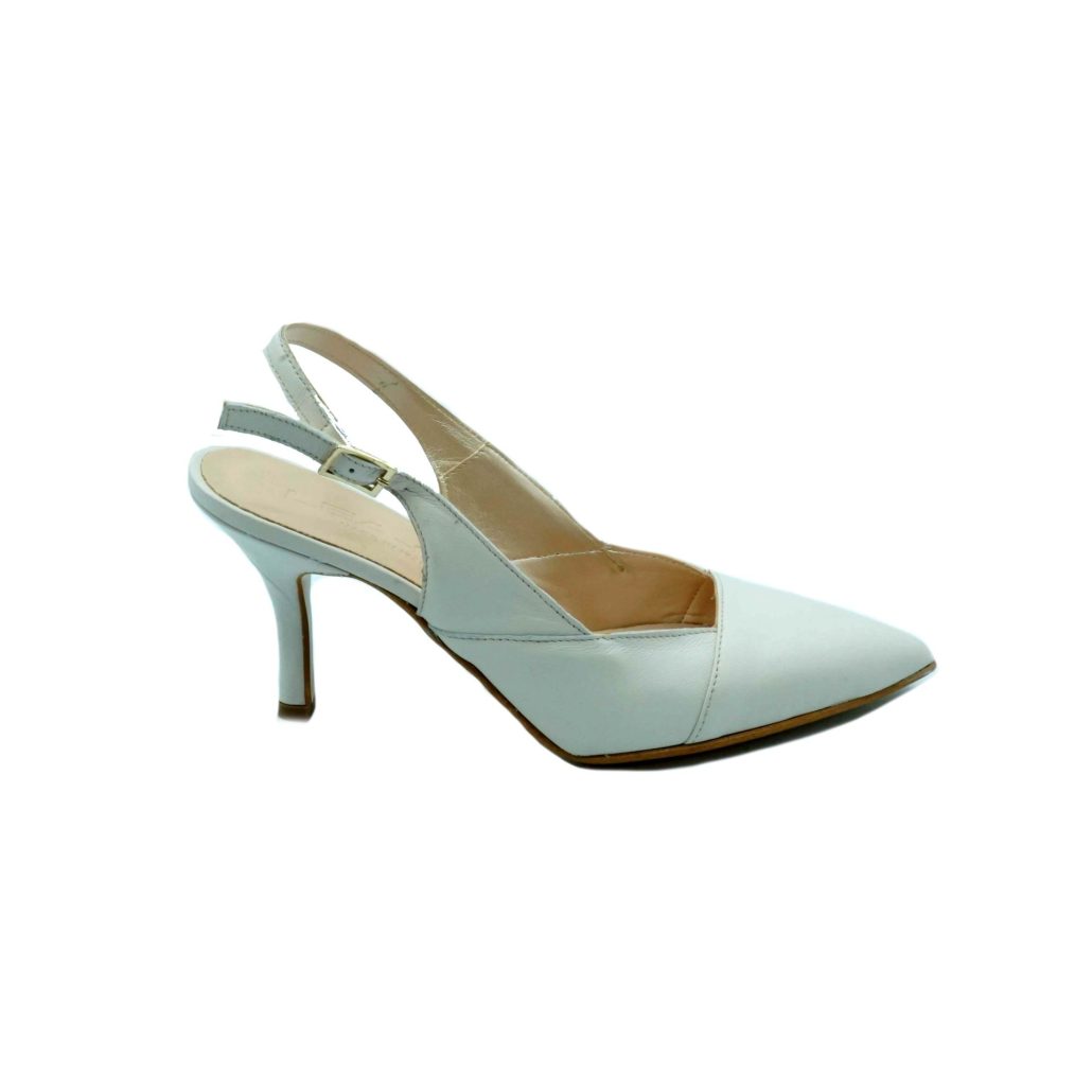 Lea Gu scarpa con tacco in nappa, chiusura posteriore, tacco 65mm