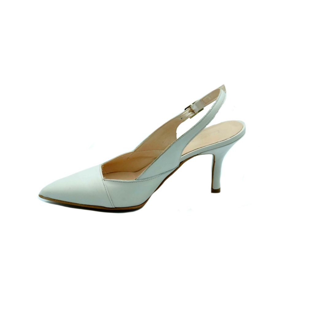 Lea Gu scarpa con tacco in nappa, chiusura posteriore, tacco 65mm Sottocosto