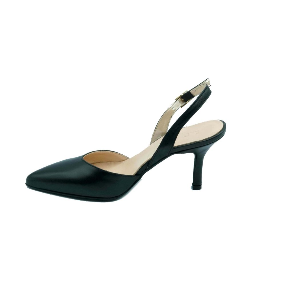 Lea Gu scarpa con tacco in nappa, chiusura posteriore, tacco 65mm Convenienza
