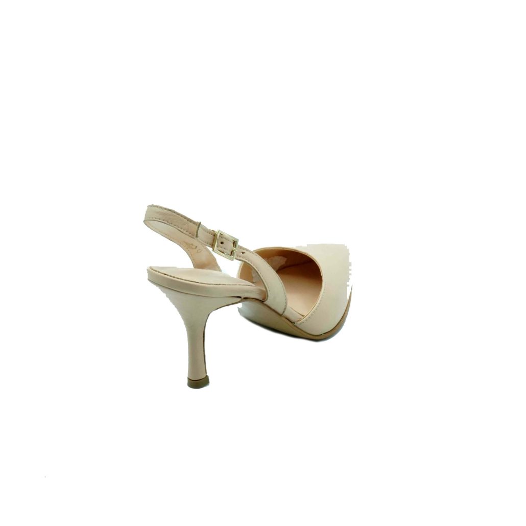 Lea Gu scarpa con tacco in nappa, chiusura posteriore, tacco 65mm Convenienza